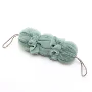 5 PCS Three-section flower long bath strip filament rubbing back strip bath towel clean skin-friendly bath flower double-sided bath towel