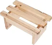 SHERCHPRY Sauna Foot Rest Stool Bath Foot Rest for Relaxation Step Footstool for Bathing Multipurpose Footstool for Home Use for Adults and Natural Finish