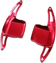Shift Paddle Extension for BMW 5 Series 6 Series 2011-13 2pcs Aluminum Car Steering Wheel Shift Paddle Shifter Extension Steering Wheel Paddle Shifter Gear Shift(Red)