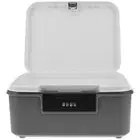 Storage Box with Lock Lockable School Container Office File Organizer