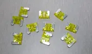 10Pcs 20A YELLOW Low Profile Mini Blade Fuse