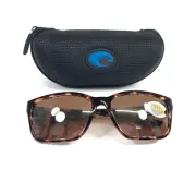 Costa Sunglasses Palmas 06S9081-0557 Coral Tortoise w/ Copper Silver Mirror 580P