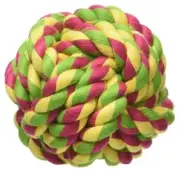 Dog, Mammoth Cottonblend Monkey Fist Ball Flossy Dog Toy 2.5 INCH Mini (1 count)