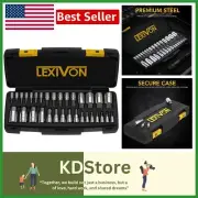 Complete HEX Bit Socket Set - 32-Pieces, SAE/Metric, with Storage Case