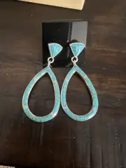 Authentic turquoise/opal stone Earrings