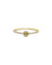 Sabrina Designs 14K 0.13 ct. tw. Diamond & Peridot Ring
