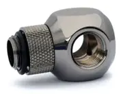 Bitspower G1/4" Black Sparkle T-Rotary IG1/4"X2 Extender [BP-BSTR-C]