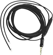 KONTONTY 1Pc DIY Semi Finished Headphone Cable with Volume Control for Durable TPE Wire for Custom Audio Projects Low Noise Design for Enhanced Sound Quality