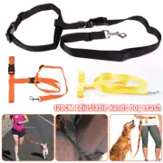 Adjustable Hands Free Leash Dog Lead W/ Waist Belt Jogging Walking Running`