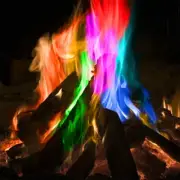 Mystical Fire Magic Tricks Color Flames Powder Bonfire Sachets Fireplace Pit Pat