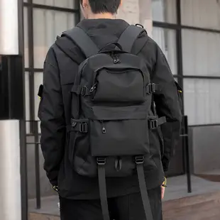 【B+ 大尺碼專家】日系 潮流 後背包 機能背包 雙肩包 大容量 旅行包 學生書包 休閒男包(0808120)