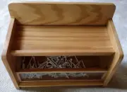 Counter Display - natural light oak great for golf shop scorecards, tees, pencil