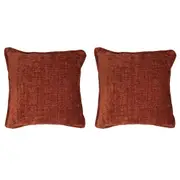 2PK Jason Commercial Parker Premium Cushion Filled 44x44cm Russet 340GSM