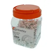 Kimberly CCF1153C/500 1-1.5mm Cable Clip, 3 Core Flat, 500 Bucket