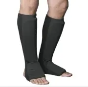Awma ProForce Combination Cloth Shin/Instep Guard Size CHILD LARGE , Color Black