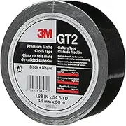 3m Gt2 Premium Matte Cloth Gaffers Tape Black 1.88 X 54.6 Yd