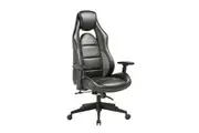 Maestro Furniture Beckson High Back Bonded Leather Executive Manager Office Computer Working Chair - Black
