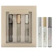 Lovely by Sarah Jessica Parker for Women - 3 Pc Mini Gift Set 0.34oz Lovely EDP Rollerball, 0.34oz Loevly Sheer EDP Rollerball, 0.34oz Born Lovely EDP Rollerball