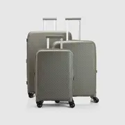 Nere Olive Bondi 3pc Suitcase Set