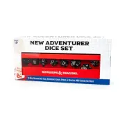 Sirius D&D Adventure Dice New Adventurer Dice Set - Black w/White (11) New