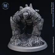 Wood Golem Resin Miniature 32mm Dungeon Dragons D&D RPG Tabletop