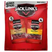 Jack Link's Beef Jerky, Variety Pack, 1.25 oz, 9-count