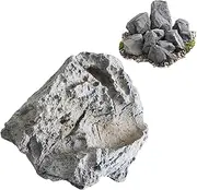 Fake Rock, Foam Artificial Rocks for Landscaping, Realistic Texture Fake Rocks, Faux Rock Covers, Fake Sandstone Statues for Garden Rainforest Landscape Well Pump Cover (25x26x35cm)