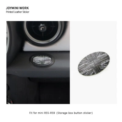 Co-Pilot Storage Box Button Sticker Painted Grey Jack For MINI COOPER R55-R59 (for: Mini)