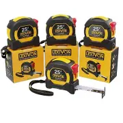 25Ft/7.5m Anti-Skid Tape Measure - Nylon Coated Dual-Sided with Accurate Rule