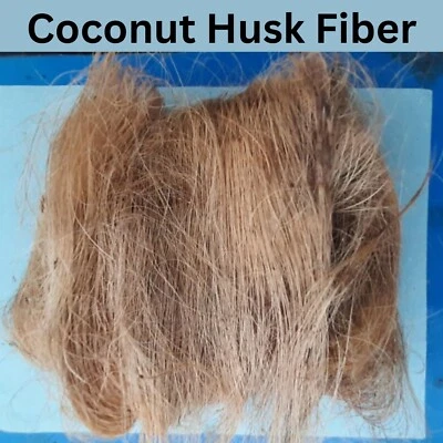Coconut Husk Fiber- Natural Growing For Anthurium Orchids Organic - 500g
