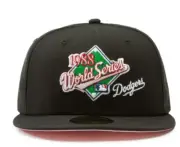New Era Los Angeles Dodgers 1988 World Series 59FIFTY Fitted Hat Pink UV - 7 1/4