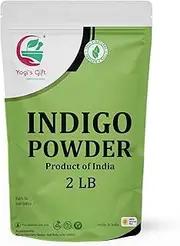 Indigo Powder for Hair 2 LB | Ideal for Black and Dark Hair | Indigofera Tinctoria | Black Henna | Natural Hair color | By Yogi's Gift®