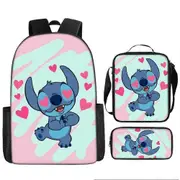 Stitch Backpack StarCraft Backpack Oxford Cloth Shoulder Bag Lunch Bag Pencil Bag 25-NMAOV