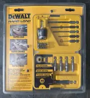NEW DEWALT RAPID LOAD DRILL BITS DRIVER EXTENSION NUT DRIVER ADAPTOR SET DW2510