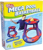Wahu Mega Pool Basketball Set – Inflatable Floating Hoop & Balls | Outdoor Water Game for Kids & Adults | Durable, Easy to Set Up | Summer Pool Toy for Splash Fun