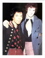 0115 R Jimi Hendrix & Eric Clapton-Standing -8.5x11 Laminated Art Print