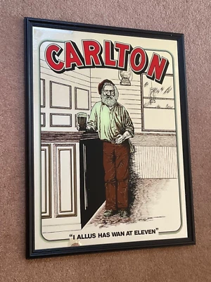 Carlton & United Breweries Australian Advertising Mirror Breweriana Beer Advert