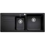 Blanco Double Bowl Sink with DrainerAnthracite NAYA8SRK5