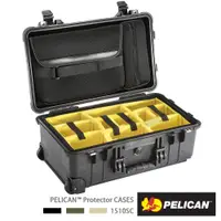 在飛比找PChome24h購物優惠-美國 PELICAN 1510 SC 氣密箱 登機箱 含隔層