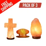 Salt Lamp Rock Cross & Zuma Affordable Ionizing Mood Light for Décor Enthusiasts