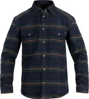 John Doe Motoshirt, shirt/textile jacket , color: Dark Blue/Dark Green/Orange , size: 3XL