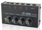 HA400 Headphone Amplifier -4 Channel Metal Stereo Audio Mini Earphone 12V 1A TRS