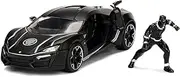 Jada 1:24 Black Panther w/Lykan HyperSport Movie Hollywood Rides, Black, 1: 24 Scale