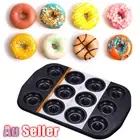 12 Cups Cake Baking Mould Donut Pan Cute Mini Donut Maker Doughnut Dough Tray