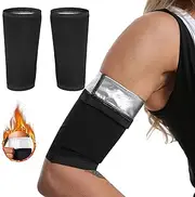 Doukesh Sauna Arm Shaper, Elastic Arm Compression, Arm Shaper Shaper, Trimmer Slimming, Sauna Arm Sweatbands, Sauna Arm Belt, black, Medium