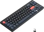 AJAZZ AKL680 Mechanical Keyboard, 68% Low Profile Wireless, BT5.0 and 2.4G, AKL680 Gaming Keyboard Blue Switch
