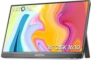 ARZOPA 2.5K Portable Monitor 16" 2560x1600 HDR Kickstand Display, 500nits 8bit QHD USB-C HDMI Laptop Monitor, 16:10 IPS Eye Care External Second Screen for Mac PC Phone PS4/5 Xbox Switch - Z1RC