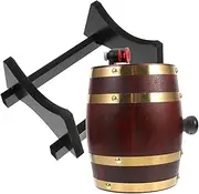 Cabilock 1Set Wine Barrel Dispenser Vintage Beer Aging Barrel with Wood Material for Wine Storing Dispensing and Display Bar Decor and Party Supply