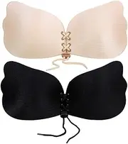 [Baabyoo] Self-Adhesive Bras Invisible Pushup Bra Strapless Backless Bra