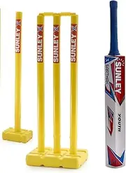 SUNLEY Sarthak Wooden Popular Willow Cricket Bat with 2 Wicket Set/Cricket Set for Youth (Age 10-14 Years)